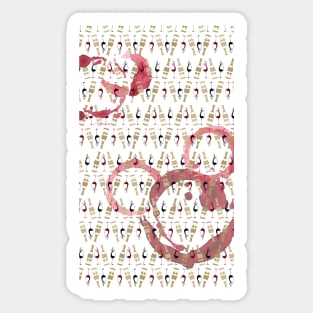 Character Wine Stain Sticker